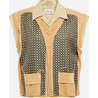Maison Margiela Printed cotton and silk shirt - multicoloured - XXS