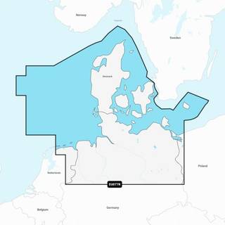 Garmin Navionics+ EU077R Danmark och Tyskland, norra -