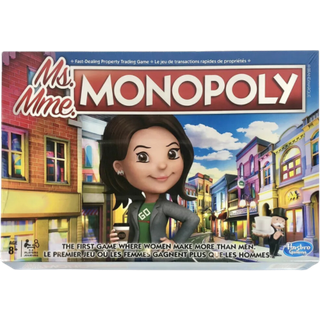 Hasbro Ms. Monopoly The First Game Where Women Make More Than Men Brætspil (Engelsk/fransk)