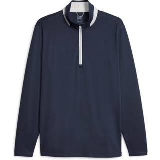 Puma Layer Lightweight 1/4-Zip, navy/lys grå