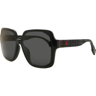 Burberry BE4379D Asian Fit 404087 58 Solbriller Kvinder Black - Black - 58mm
