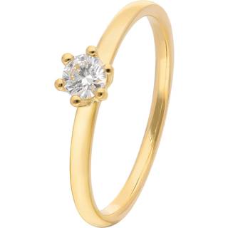 trendor 15892 Diamantring für Frauen Gold 585/14K Brillant 0,21 ct