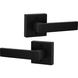 Berlin Modisch Contemporary Square Dummy Lever Door Handle Pack med 2 ikke -drejende enkelt side tr?k kun h?ndtagss?t [til skab eller franske d?r