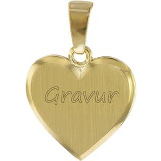 trendor 08526 Kinder Gravur-Anhänger Gold 333/8 K Herz mit Namen