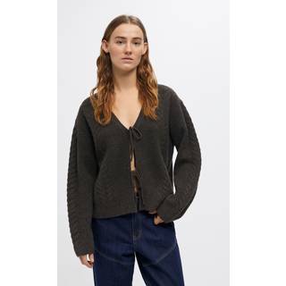 Object - Objdonovani L/s Knit Cardigan - Striktrøjer og cardigans til kvinder - Raven - XS
