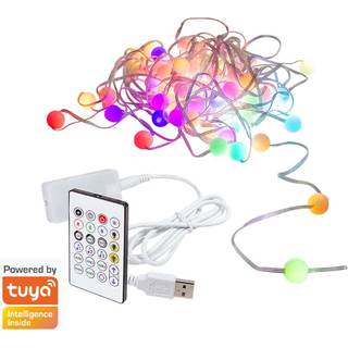 LogiLink RGB-ljusslinga med fjärrkontroll och WiFi Tuya IP65 3 m