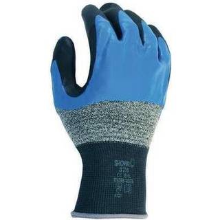 Showa 376 Nitril/Nitrilskum 3/4 Belagt Generelt formål Arbejdshandske med poly/nylonforing 13-gauge-medium (12 par)