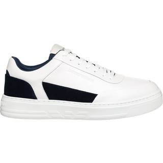 EMPORIO ARMANI Herren Sneaker weiß Glattleder