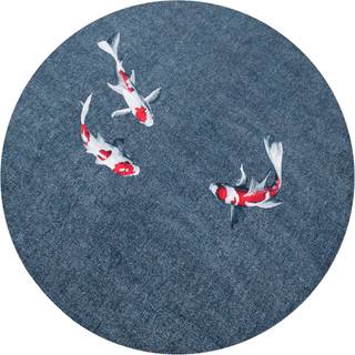 Rund kortflor tæppe Pop