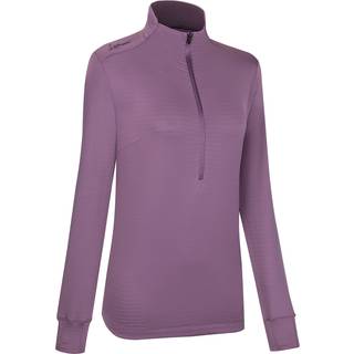LaMunt Women's Nora Long Sleeve Zip Tee Longsleeve Damer størrelse 38 farve lilla