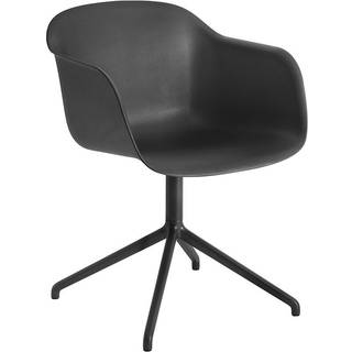 Muuto Fiber Drejestol Sort Armlæn