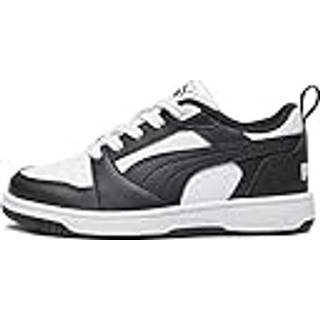 Puma Rebound V6 Lo Kids&#39; Sneakers, White, Size 31, Shoes - Black - 31