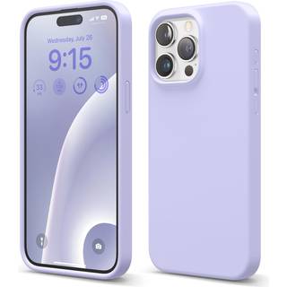 Elago Liquid Silicone Case kompatibel med iPhone 15 Pro Max Premium Quality Full Body Protection Case [4-lags stødfast struktur] Blød anti-scratc