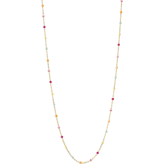 Enamel Lola Rainbow Halskæde 18 kt. Forgyldt Sølv N55G-Rainbow - Dame - 925 Sterling Silver