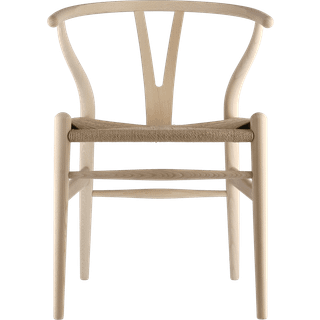 Carl Hansen - CH24 Y-stolen Bok/ Snöre Natur Tvålbehandlad - Spisebordsstole - Hans J. Wegner - Træ farvet - Papir/Træ