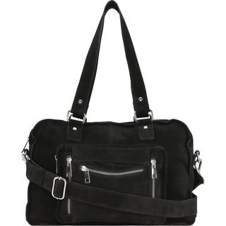 Núnoo Skuldertaske Mille new suede - Sort