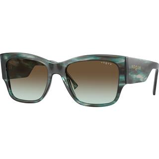 VOGUE EYEWEAR Kvinde VO5462S 3088E8 Solbriller Acetat Grøn Brun Firkantet Normal Skygge - Grøn