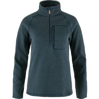 Fjällräven Women's Övik Fleece Half Zip Fleecesweatere Damer størrelse XL farve blå