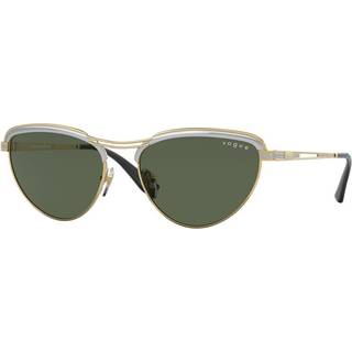 VOGUE EYEWEAR Kvinde VO4236S 305/71 Solbriller Metal Sølv Grøn Geometrisk Normal