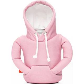 Puffin - The Hoodie Sweatshirt - Isoleret 12 oz kan køligere I ølflaske & soda kan isolator holde drikkevarer og drikkevarer koldt - støvet rose/