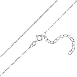 trendor 15673 Damen-Silberkette für Anhänger Ankerkette 38 cm Breite 1,1 mm
