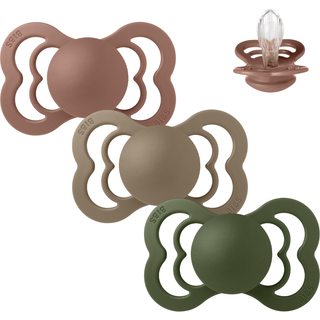 BIBS Supreme Sut - Sampak - 3 stk. - Str. 2 - Green and Terracotta