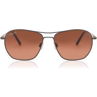 Serengeti Lunger Polarized SS545003 55 Solbriller Mænd Gunmetal - Shiny Dark Gunmetal - 55mm