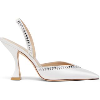 Stuart Weitzman Gemcut Xcurve 100 Slingback Pump - Woman Pumps And Slingback White 36