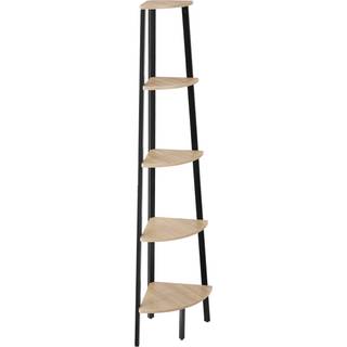 Hjørnereol Portland 34x34x158,5cm - Industrielt lyst træ, egetræ Sonoma