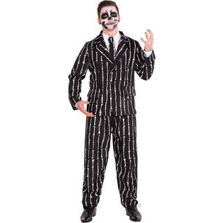 Døden i jakkesæt Halloweenkostume - M