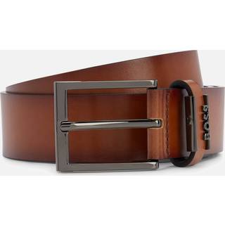 BOSS Black Herren Gürtel braun Glattleder