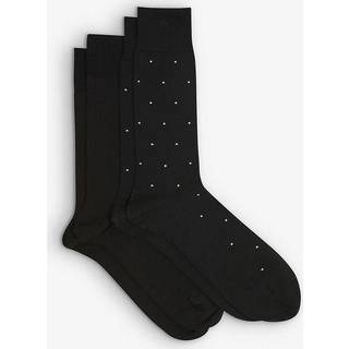 Reiss Reiss Black Graham 2 Pack Socks