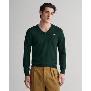 GANT Herre Klassiske sweater i bomuld med V-hals (4XL)