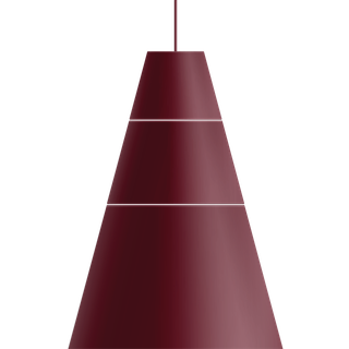 Grupa Ili Ili Pendel Coney Cone - Pendler Aluminium Rød - ABC-RD