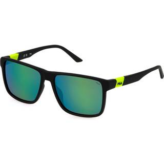 Fila Mand SFI522 U28W Solbriller Injiceret Sort Røg Firkantet Spejl