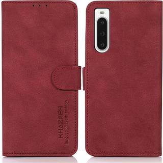 SKALO Sony Xperia 10 V KHAZNEH Pungetui i PU-læder - Rød