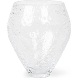 Crushed Glass Vase, Medium - Clear