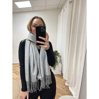 Marta Du Chateau dame tørklæde 171419 - Light Grey Melange - Onesize