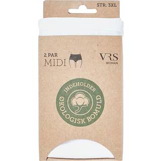 VRS dame 2-pak midi trusse str. 3XL - hvid (På lager i butik)