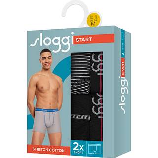 Sloggi herre 2-pak tights str. 2XL - stribet (På lager i varehus)