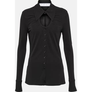 Proenza Schouler White Label cutout jersey top - black - L