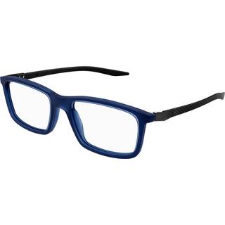 Puma PU0418O 003 55 Briller Mænd Blue - Transparent Blue - 55mm