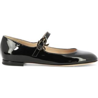 Gianvito Rossi Mary Ribbon patent leather ballet flats - black - EU 35.5