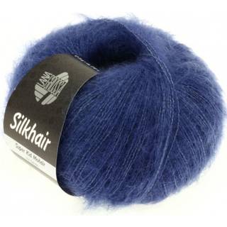 Lana Grossa Silkhair garn - Superkid Mohair og Silke Mørk Blå 79