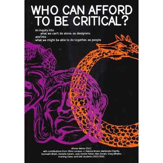 Who can afford to be critical?