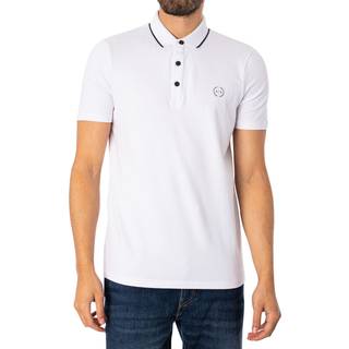 Armani Exchange Tipped Polo T Shirt White