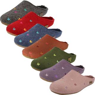 Haflinger Women's Everest Farfalline Hyttesko Damer størrelse 38 farve rød