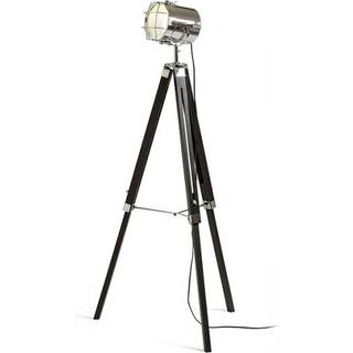 BLACKWEEK - Rendl - NAUTIC - Gulvlampe i retrostil med trefod - Sort