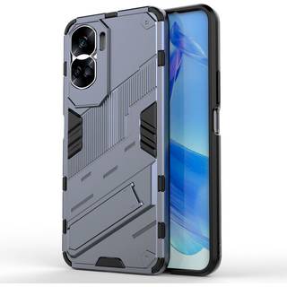Honor 90 Lite Hybrid Håndværker Bagside Cover m. Kickstand - Grå