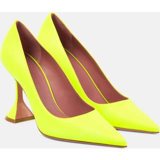 Amina Muaddi Ami leather pumps - yellow - EU 38.5